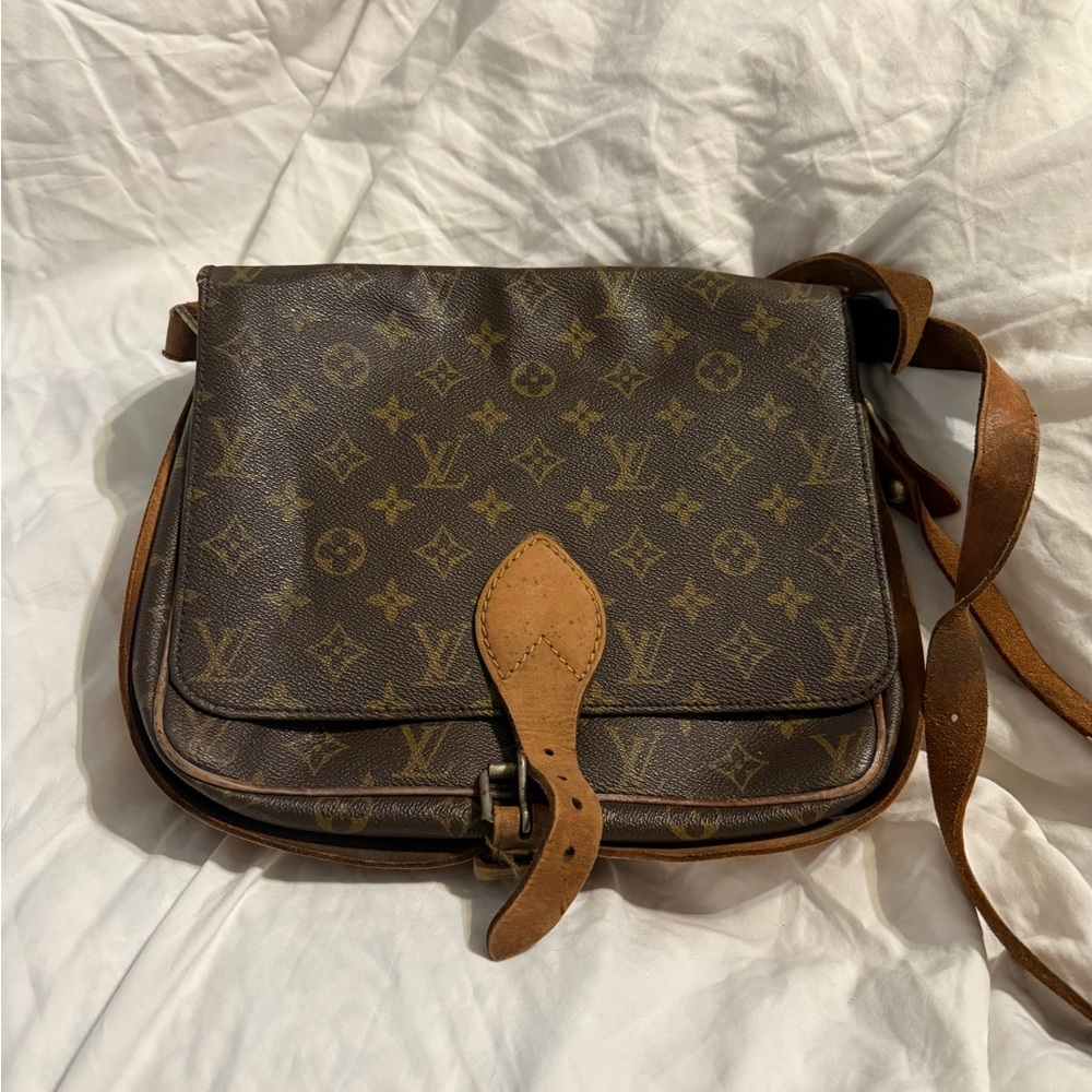 Louis Vuitton Cartouchiere Handbag Monogram Canvas